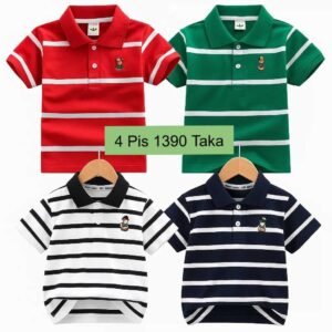 4 Pis 1390 Taka- Color Red + Green + White Step + Black Step