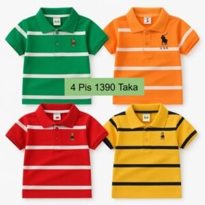 4 Pis 1390 Taka- Color Green + Orange + Red + Yellow