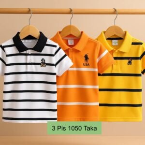 3 Pis 1050 Taka- Color White Step + Orange + Yellow