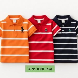3 Pis 1050 Taka- Color Orange + Red + Black Step