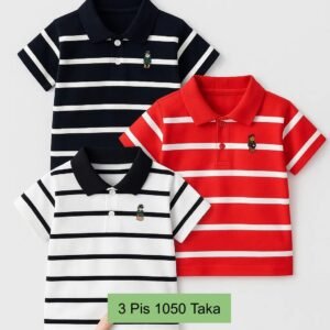 3 Pis 1050 Taka- Color Black Step + White Step + Red