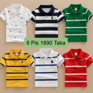 6 Pis 1890 Taka- Color Love White+ M Black + Green + Yellow + USA white + Red