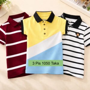 3 Pis 1050 Taka- Color Coffee White Step +  Yellow White sky Step + White Black Step