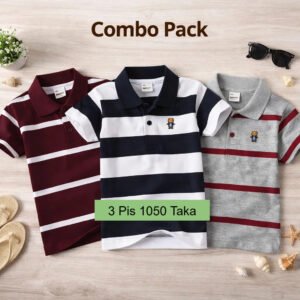 3 Pis 1050 Taka- Color Coffee White Step + White M Black Step + Ash Maroon Step