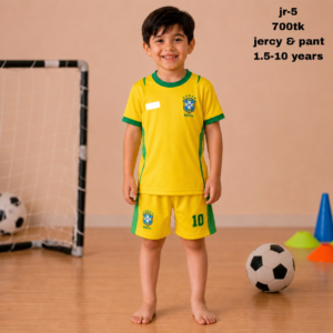 Jursey + Pant Set Brazil Football Number 10